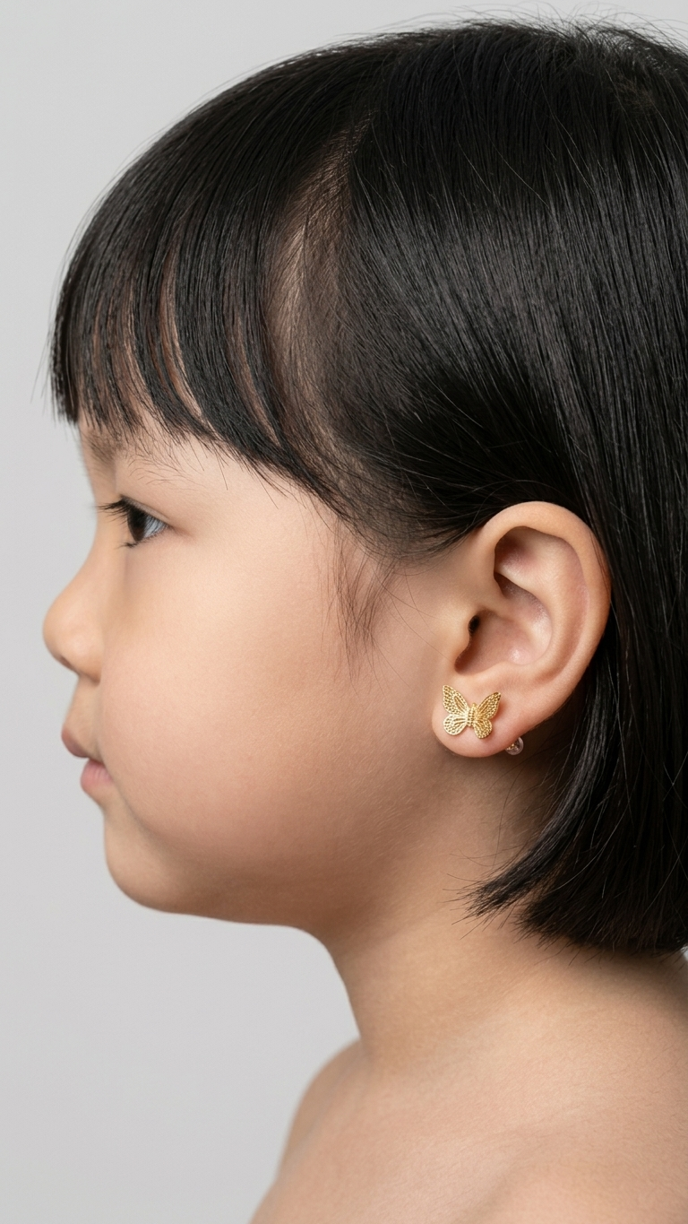 Alba 9k yellow gold stud earrings, Luma Jewellery