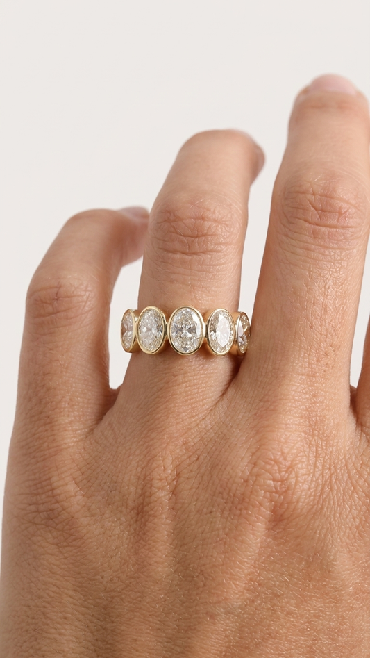 Lumiara Oval Diamond Ring