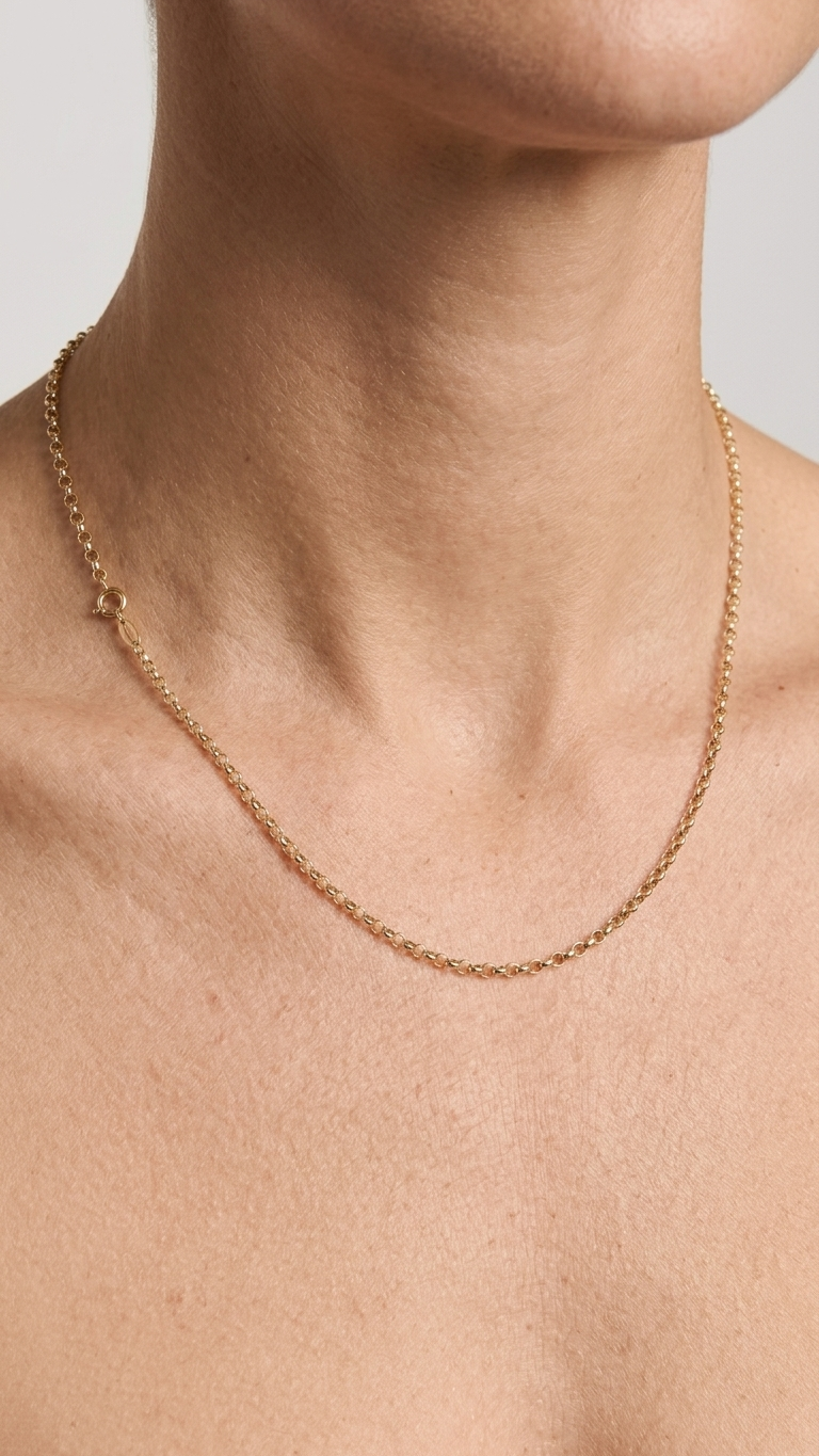 Blythe 9k yellow gold chain necklace, Luma Jewellery