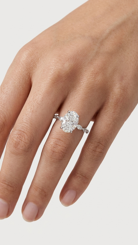 Soraya Oval Engagement Ring