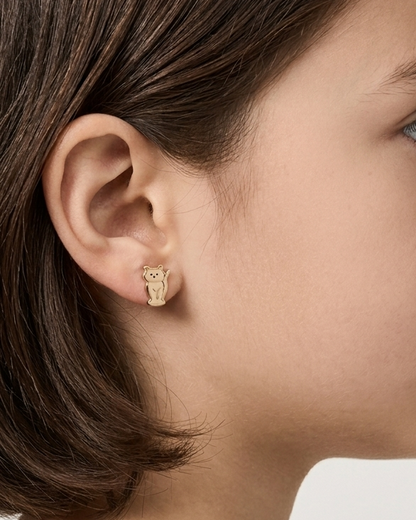 Tansy 9k yellow gold stud earrings, Luma Jewellery