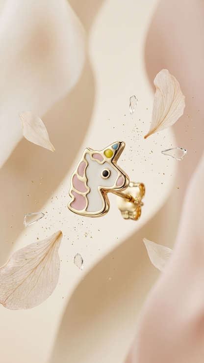 Melis 9ct gold stud earrings