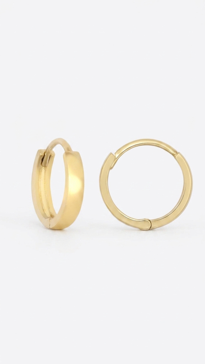 Leona 9k Gold Creole Earrings