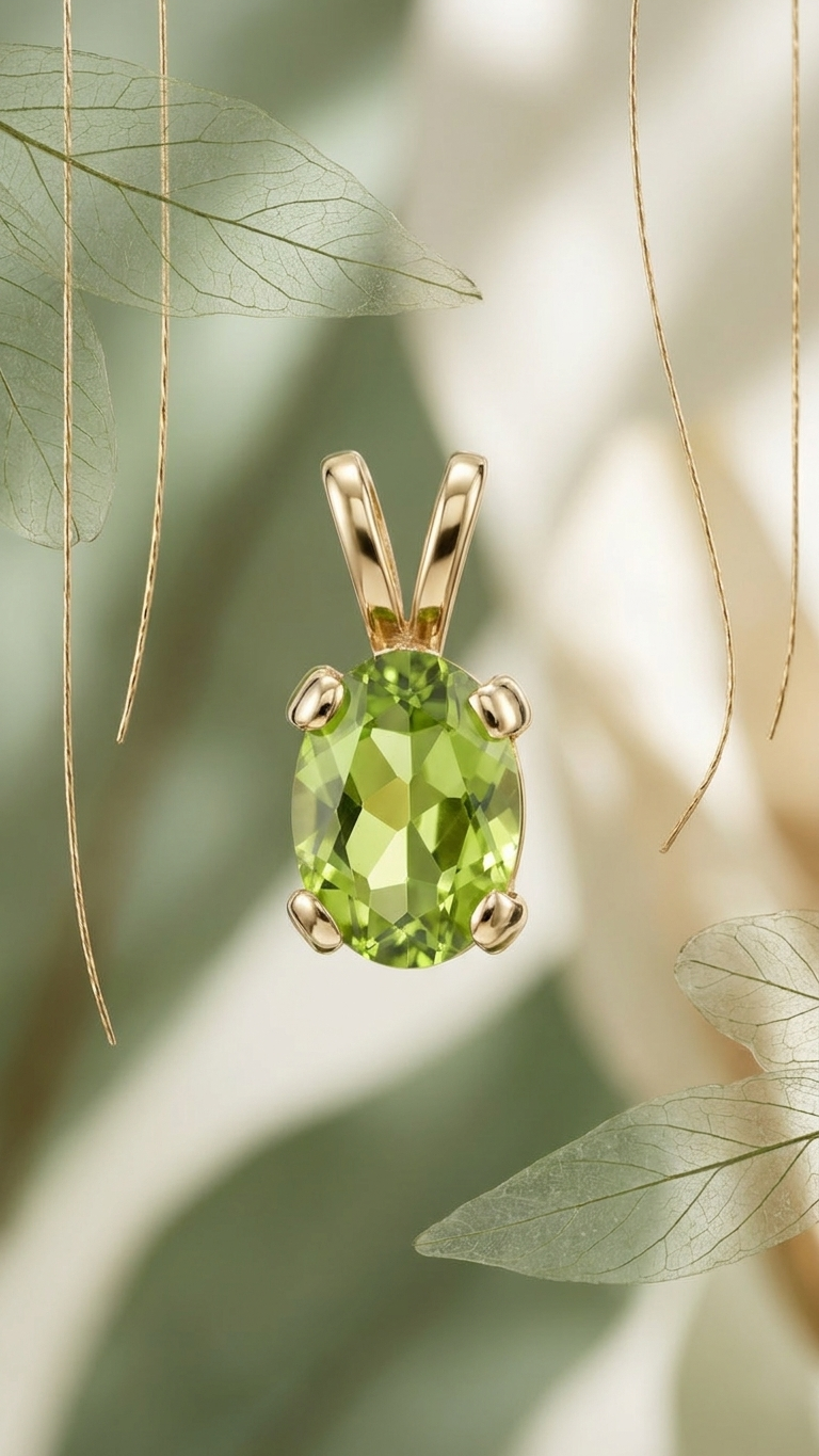 Sabine 9ct Gold Gemstone Pendant
