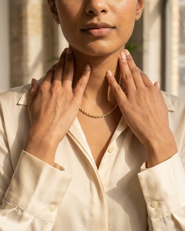 Gioia 9k yellow gold chain necklace, Luma Jewellery