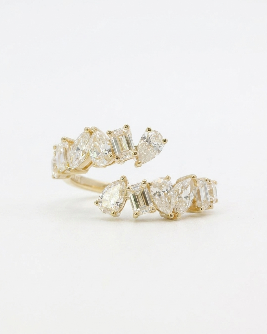 Ivara Gold Lab Grown Diamond Serpent Ring