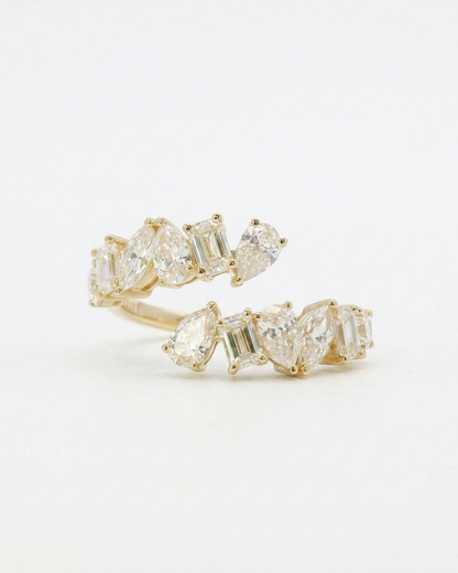 Ivara Gold Lab Grown Diamond Serpent Ring