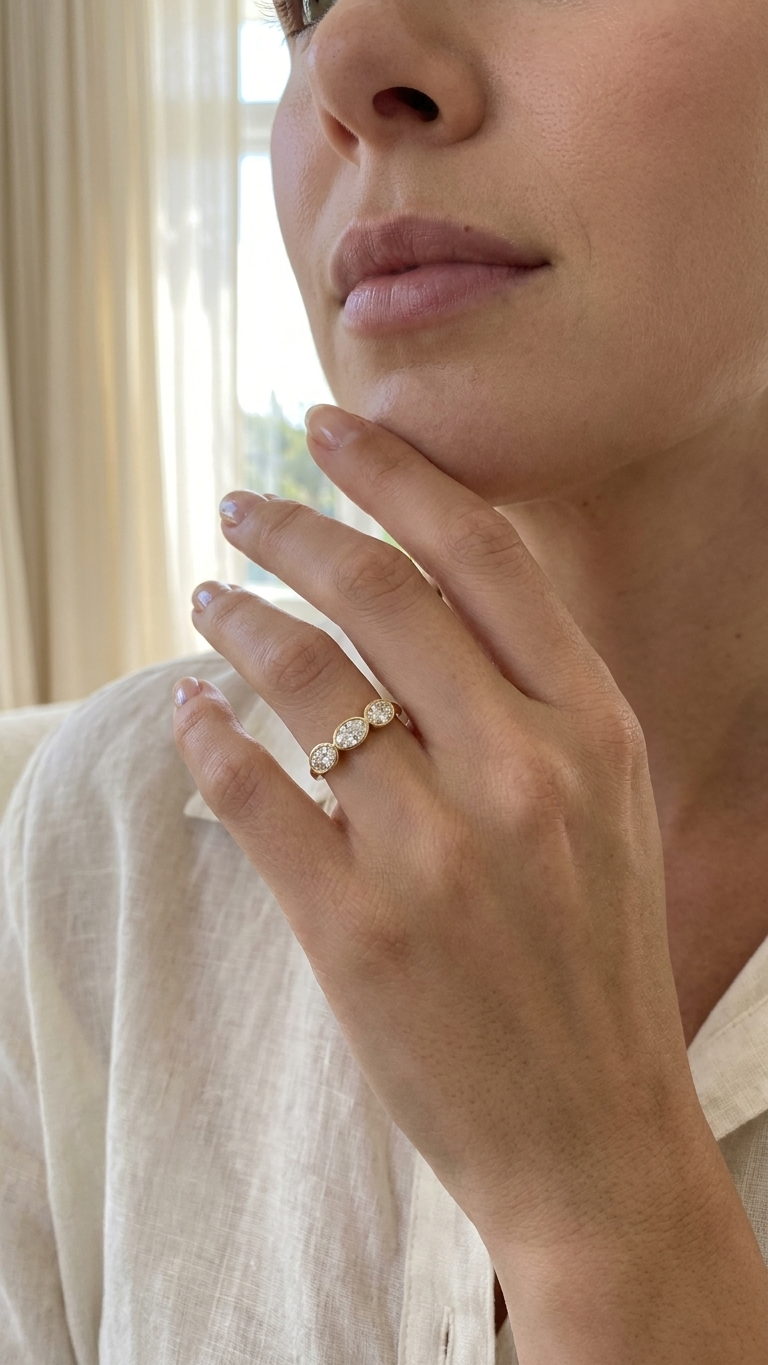 Zephyra Tri-Diamond Ring