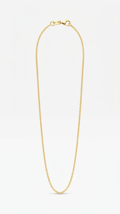 Faith 9k yellow gold chain necklace, Luma Jewellery