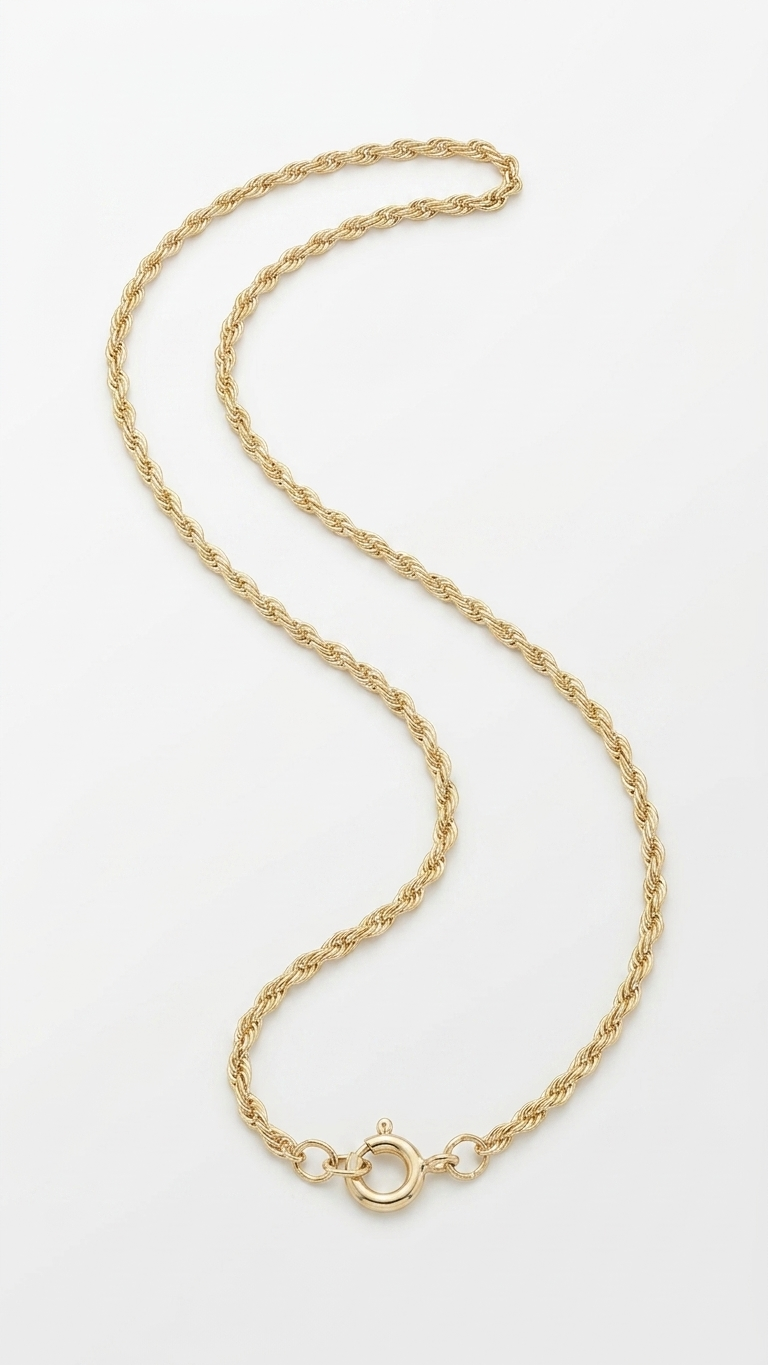 Aura 9k Gold Chain Necklace