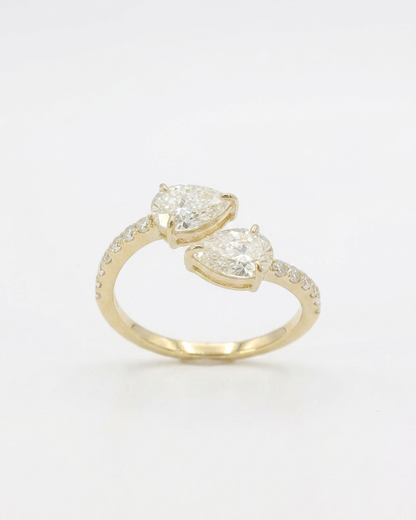Mireille Gold Lab Grown Diamond Serpent Ring