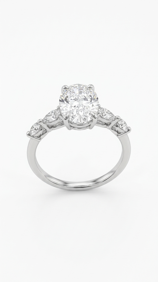 Soraya Oval Engagement Ring