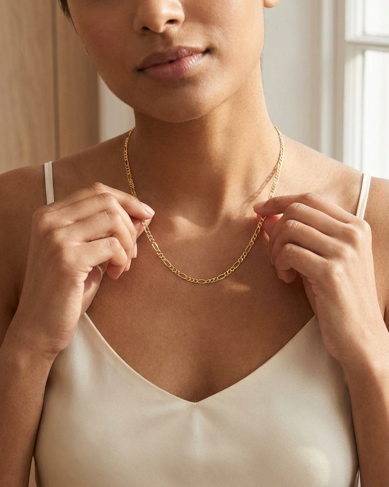Amal 9k Gold Chain Necklace