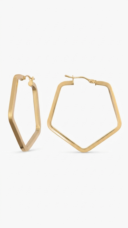 Dove 9k Gold Creole Earrings