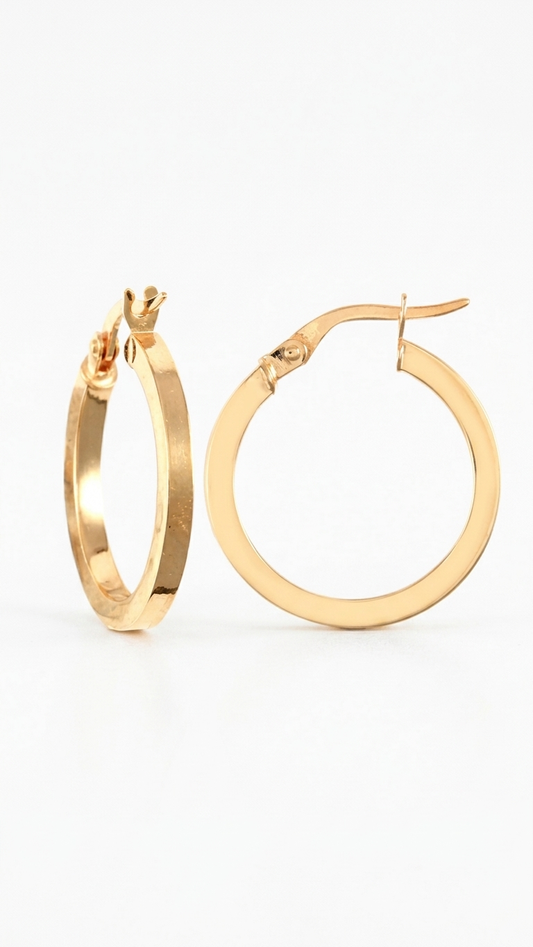 Arianne 9k Gold Creole Earrings