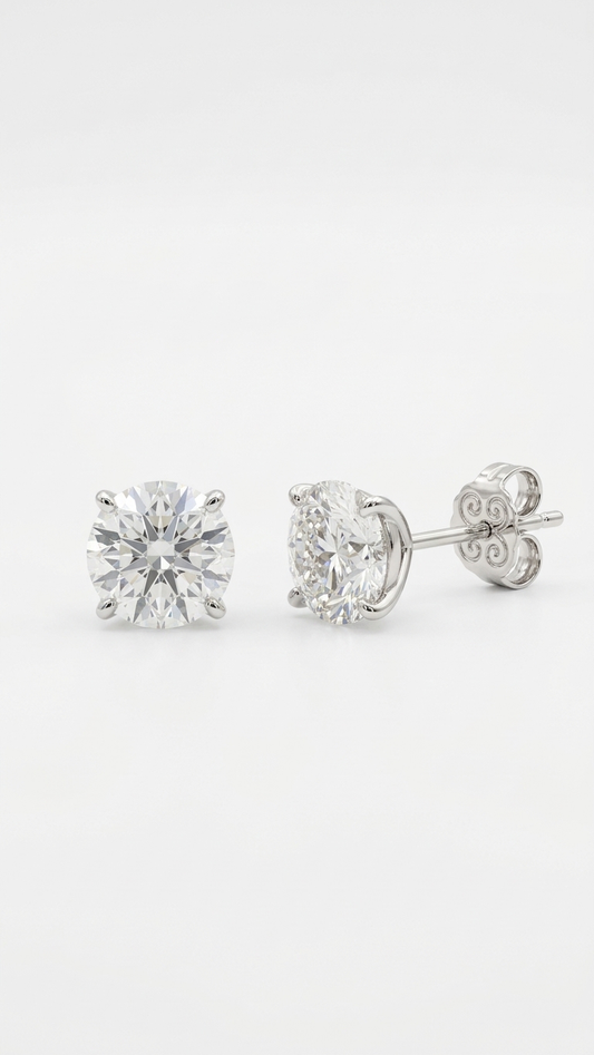 Aveline Martini Lab Grown Diamond Stud Earrings