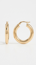 Cressida 9k Gold Creole Earrings