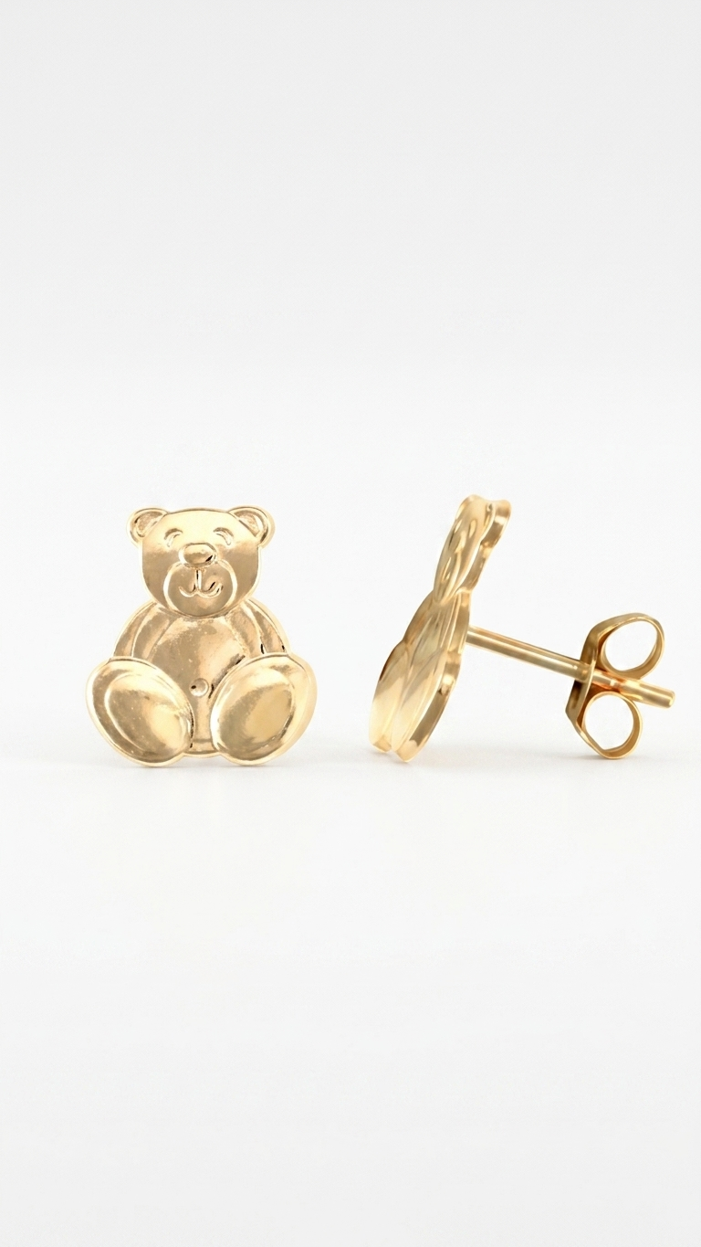 Rhea 9k yellow gold stud earrings, Luma Jewellery