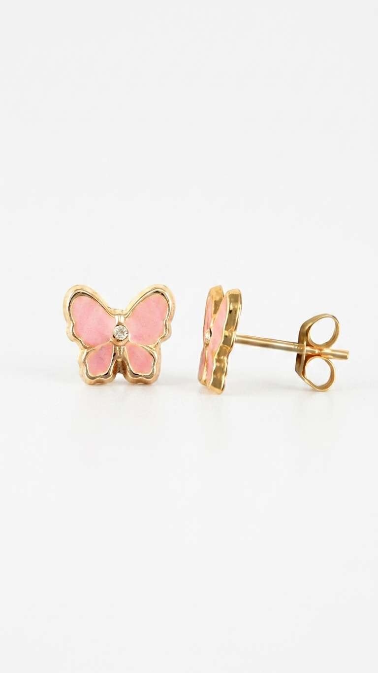 Delia 9k yellow gold stud earrings, Luma Jewellery