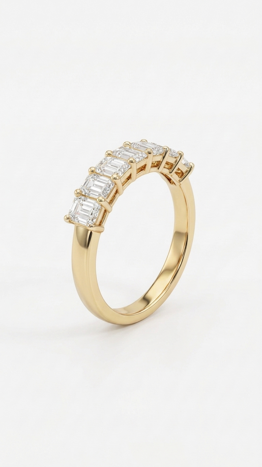 Solenne Half Eternity Ring