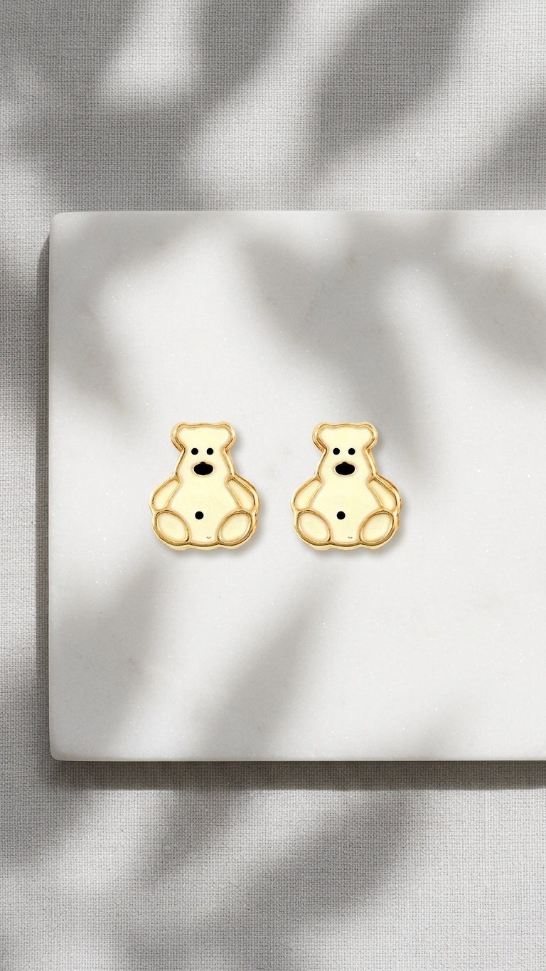 Thea 9ct gold stud earrings