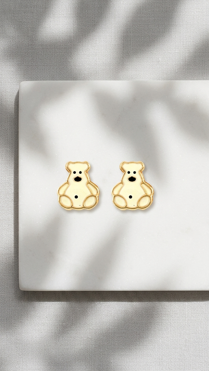 Thea 9ct gold stud earrings