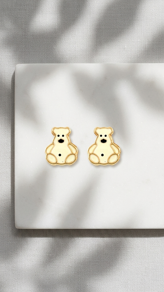 Thea 9ct gold stud earrings