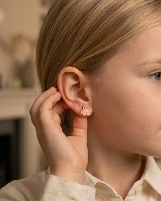 Eleni 9k yellow gold stud earrings, Luma Jewellery