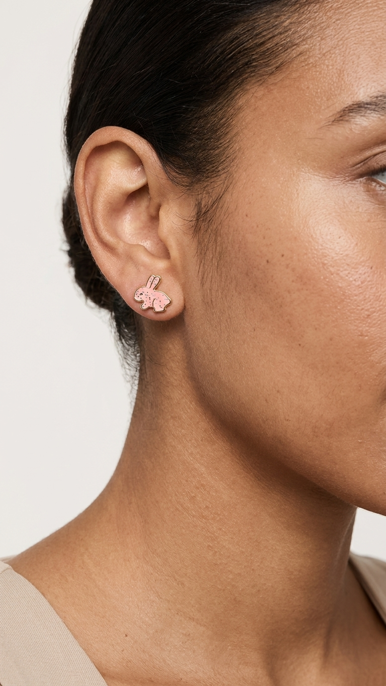 Eleni 9k yellow gold stud earrings, Luma Jewellery