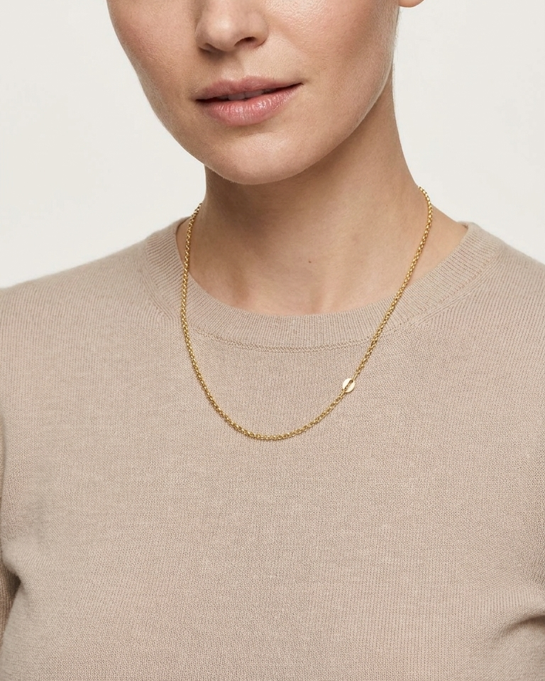 Bliss 9k yellow gold chain necklace, Luma Jewellery