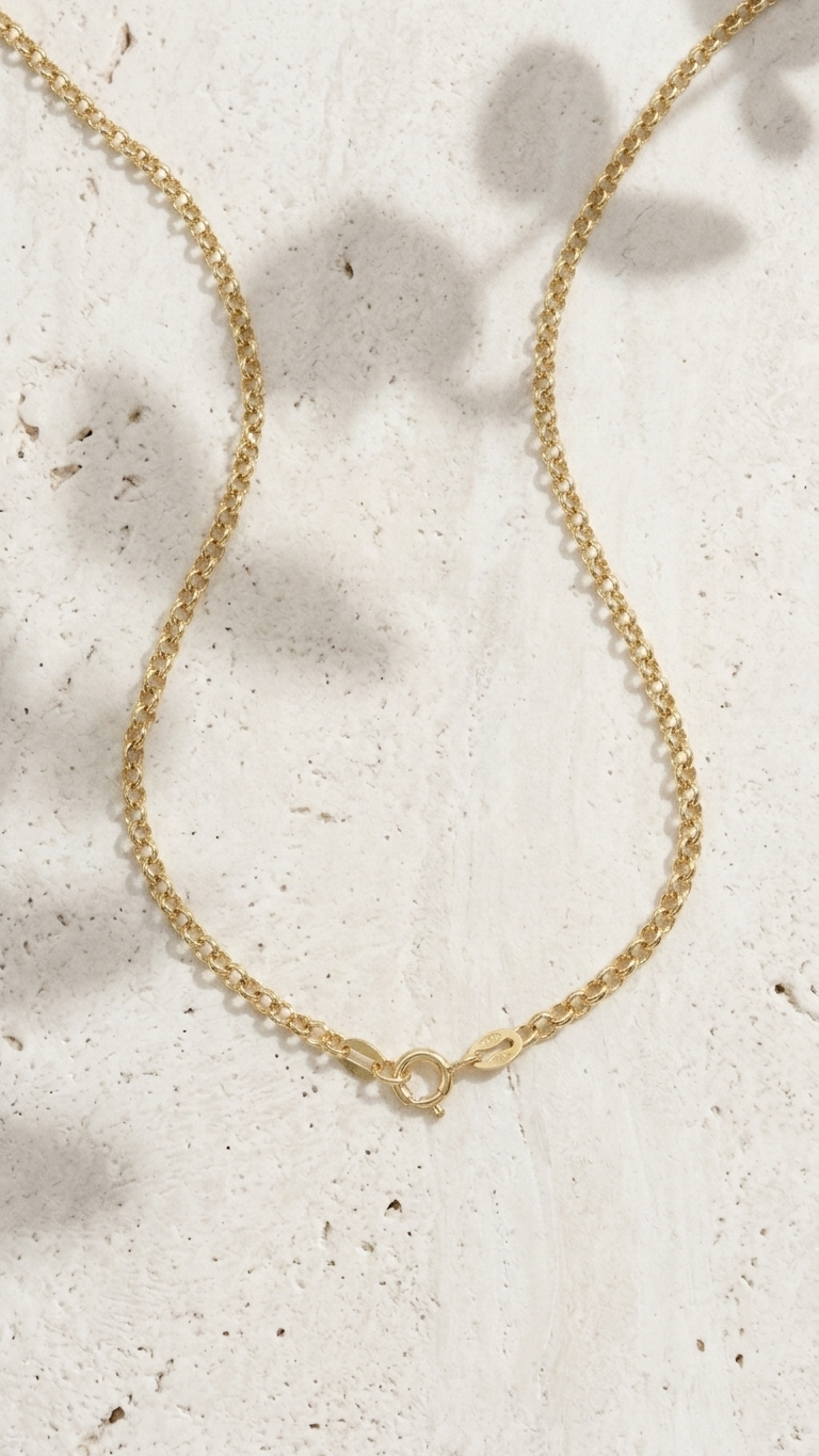 Glory 9k yellow gold chain necklace, Luma Jewellery