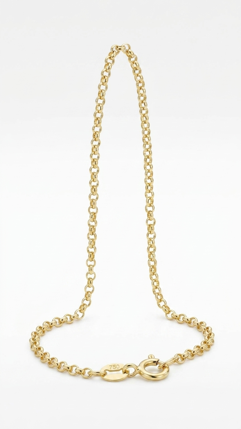 Glory 9k yellow gold chain necklace, Luma Jewellery