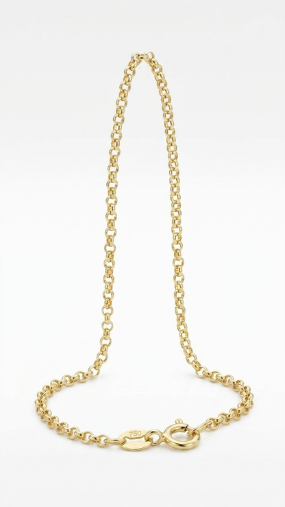 Glory 9k yellow gold chain necklace, Luma Jewellery