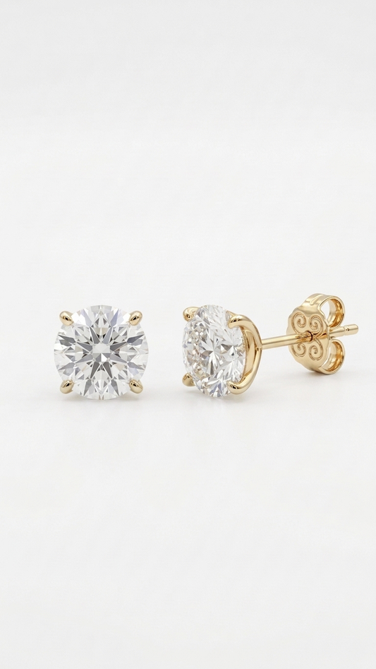 Aveline Martini Lab Grown Diamond Stud Earrings