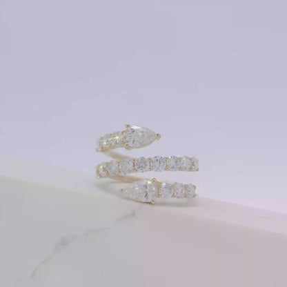 Avara Serpent Diamond Ring