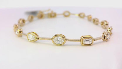Caela Gold Tennis Bracelet