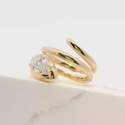 Lira Serpent Ring