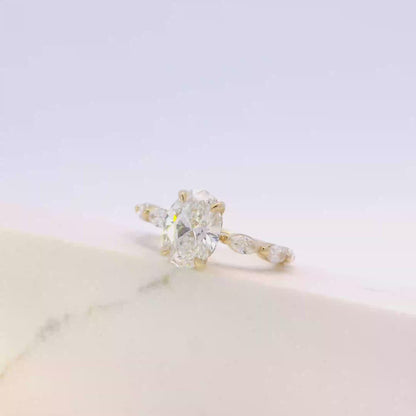 Soraya Oval Engagement Ring