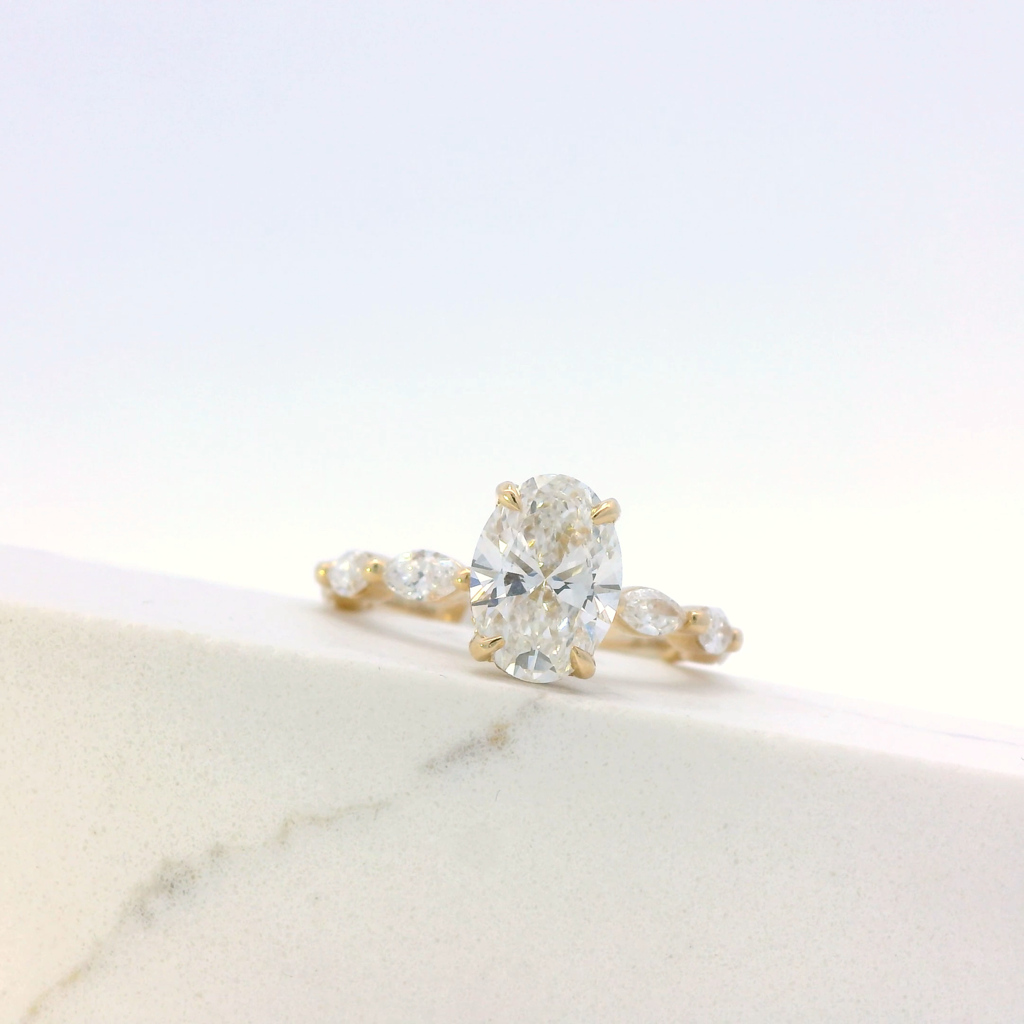 Soraya oval cut diamond engagement ring, Luma Jewellery