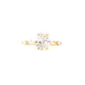 Soraya oval lab grown diamond engagement ring, 2.23ct, Luma Jewellery