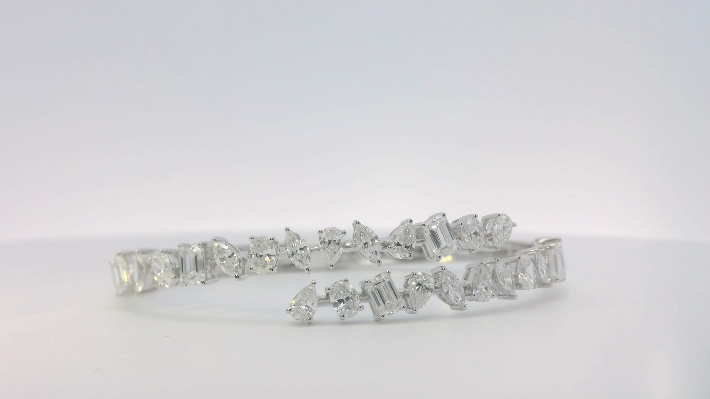 Valeria diamond tennis bracelet in gold, Luma Jewellery