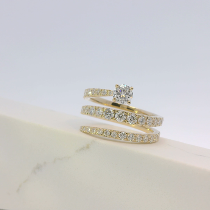 Virelle II serpent ring, side view, Luma Jewellery